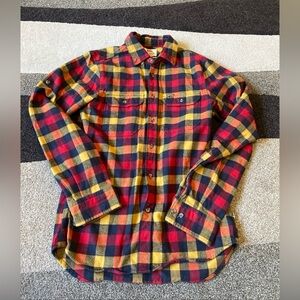 Fjallraven Red and Yellow Plaid Button Down Shirt